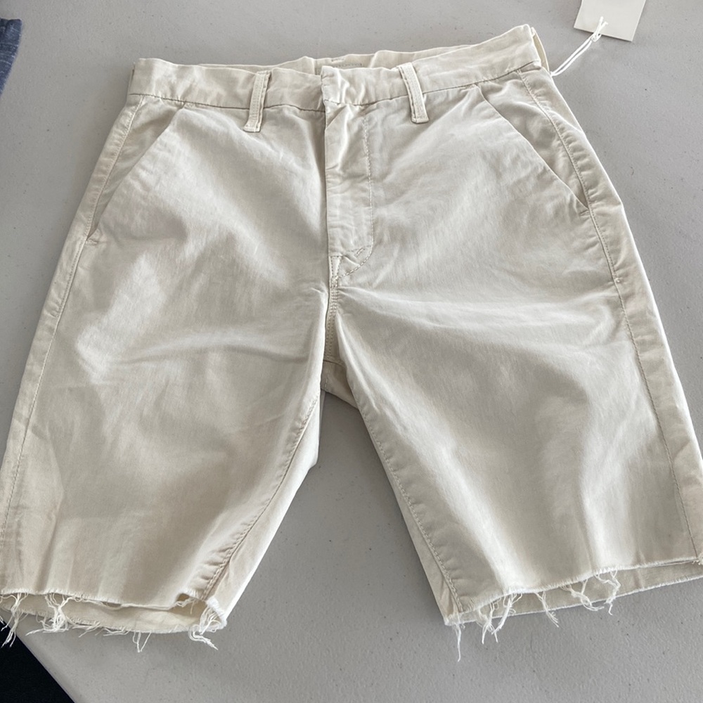 Mother white long shorts
